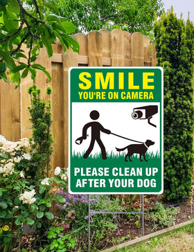 Multiwins dog sign stake-ground installation demonstrates easy setup