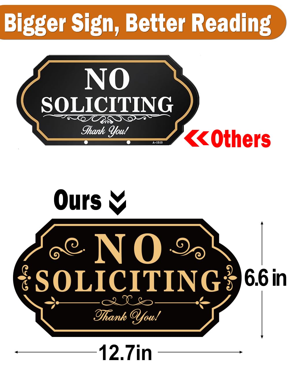 Multiwins adjustable-height sign ensures optimal visibility on porches or entrances.