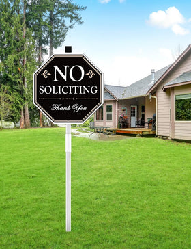 Multiwins no-soliciting stake 27-inch height enhancing curb appeal and visibility