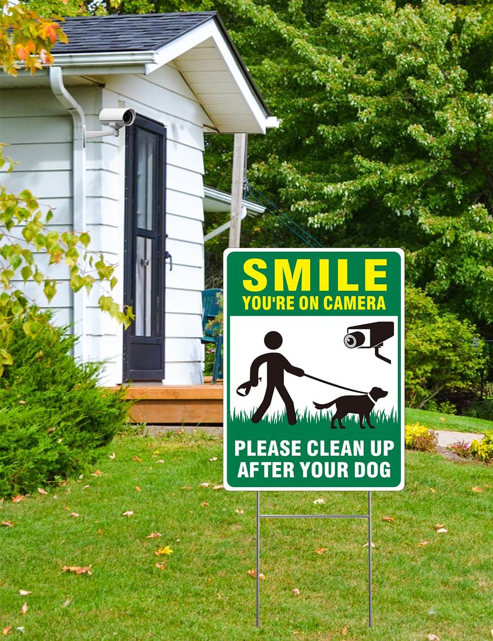 Multiwins two-sign pack includes metal stake for quick installation