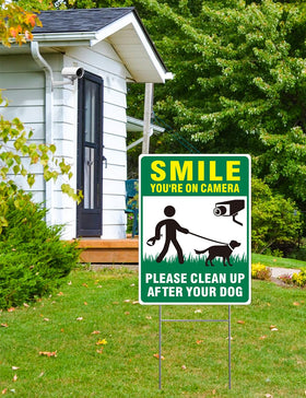 Multiwins two-sign pack includes metal stake for quick installation