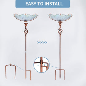 Includes bowl, five metal parts, and clear assembly instructions