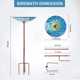 MUMTOP water and seed visible in bowl attracts local birds to your yard