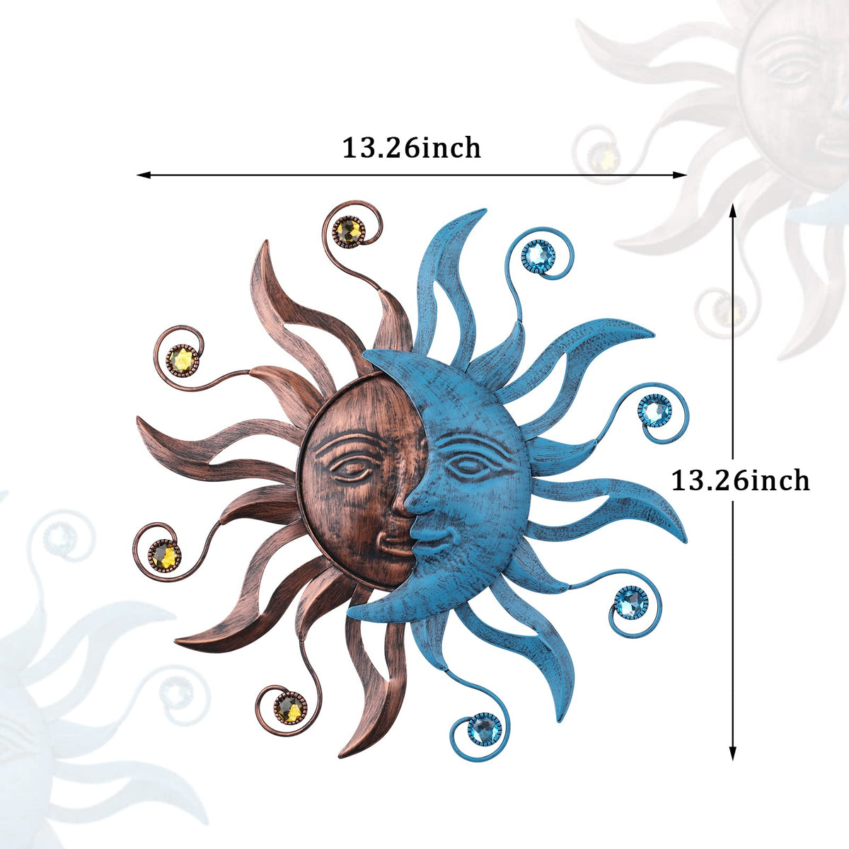 MUMTOP sun moon wall hanging ideal for balconies and patios