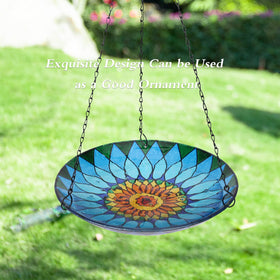 MUMTOP easy-to-clean hanging bird bath with smooth surface for maintenance.