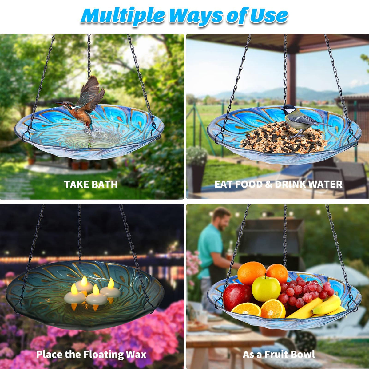MUMTOP garden decor that blends beauty and function for birds.