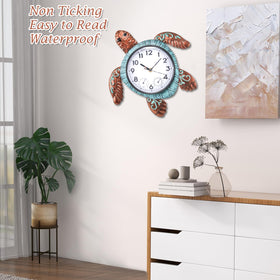 MUMTOP Large outdoor clock 12.6 inches improves legibility from afar