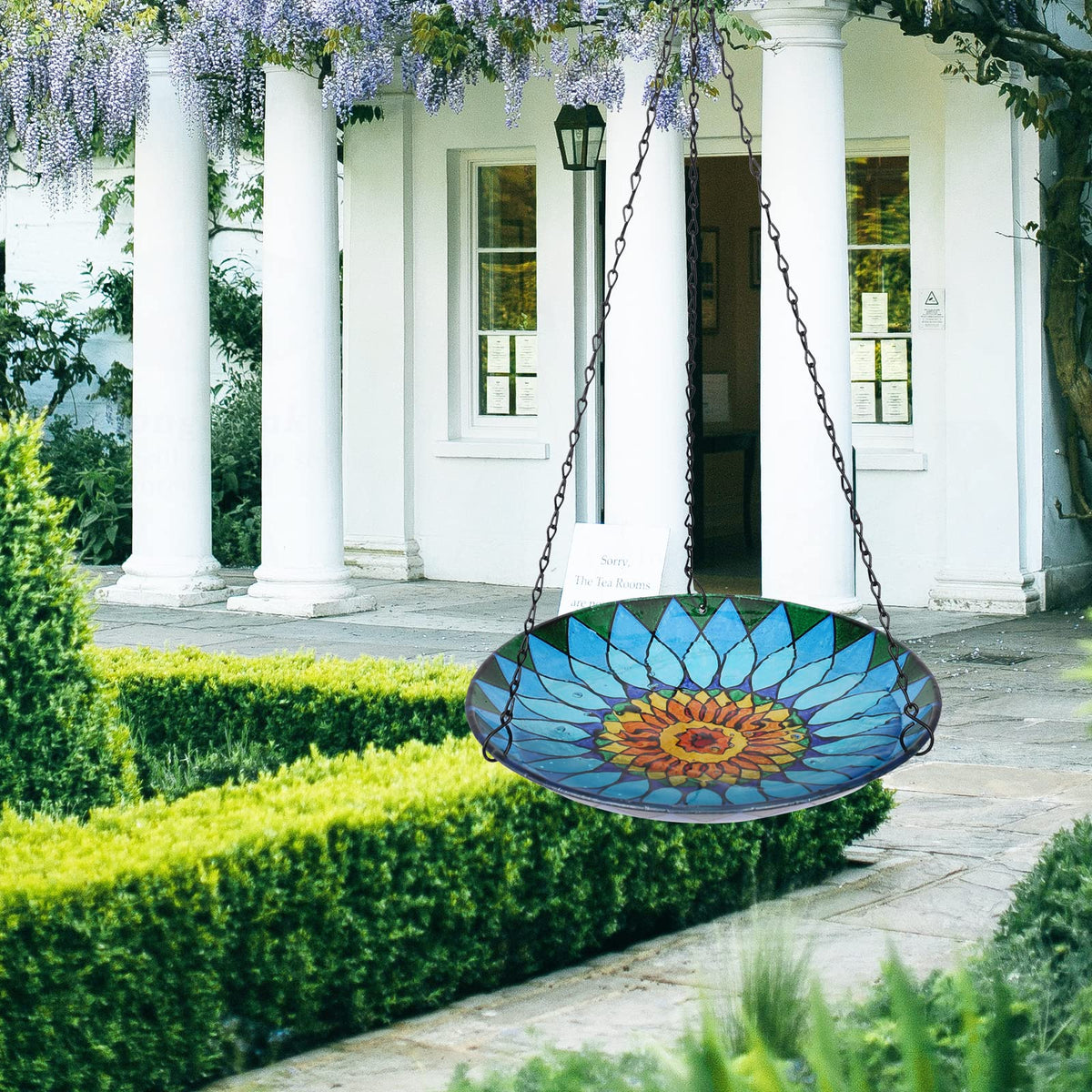 MUMTOP non-toxic glass bath provides safe, colorful backyard focal point.