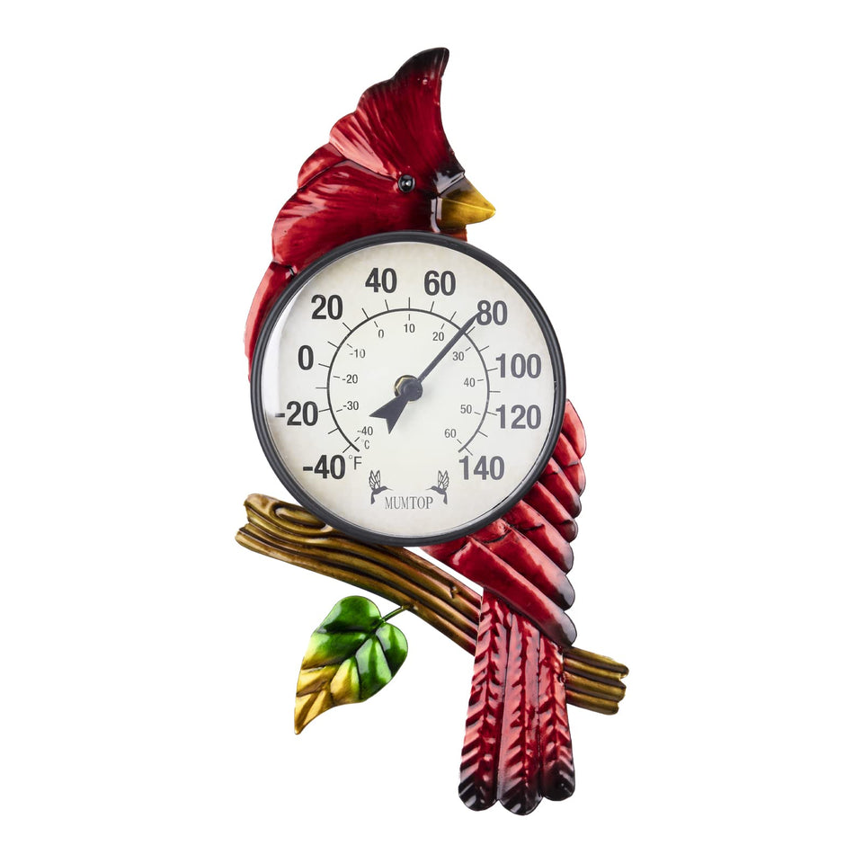 MUMTOP outdoor thermometer with cardinal large numbers for easy wall readings