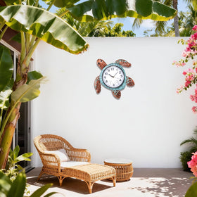 MUMTOP Poolside outdoor clock stays visible near water and sun