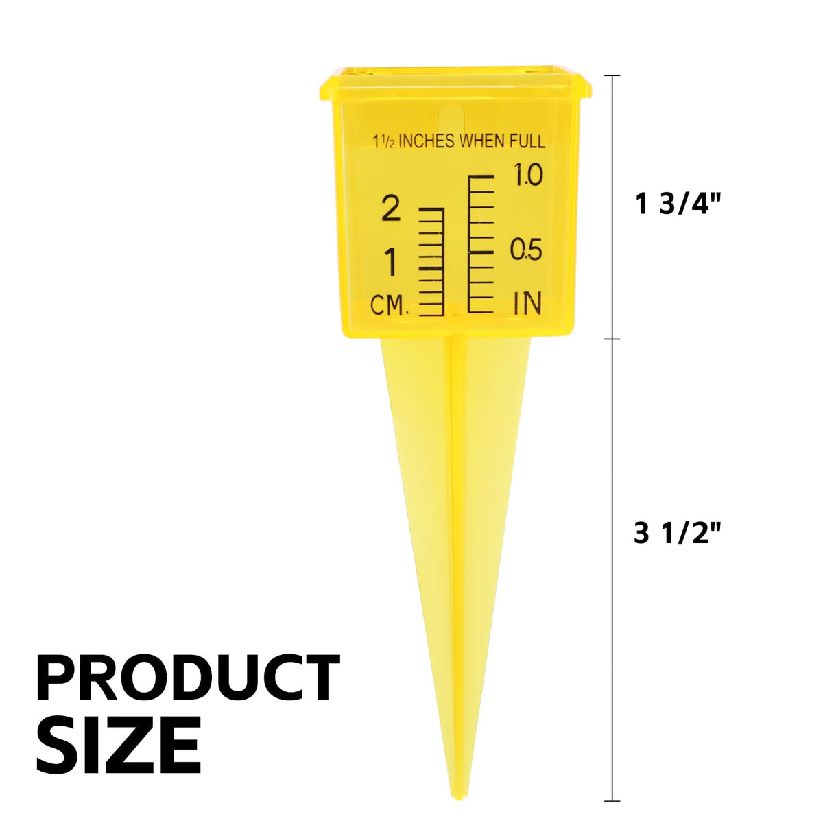 MUMTOP gauge with large numerals makes rainfall quick to read