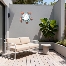 MUMTOP Turtle outdoor clock waterproof back protects the mechanism outdoors