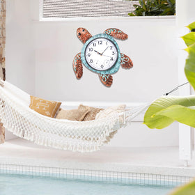 MUMTOP Wall clock turtle decor adds charm to entryways outdoors
