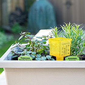 MUMTOP weather-resistant outdoor rain gauge for garden use