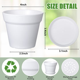 Mumufy 4-inch planter top view for compact herb setups.