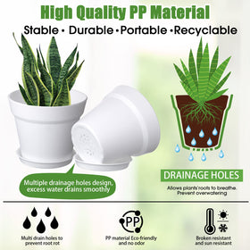 Mumufy pot with drainage hole bottom for healthy moisture management.