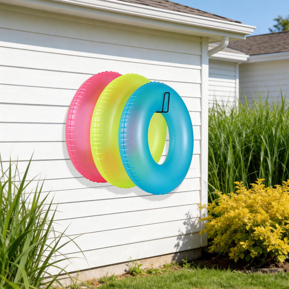 MUOUAKATE quick-install hardware enables permanent wall or fence mounting.