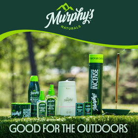 Murphy’s Naturals 12-count packaging shown for patio and camping use