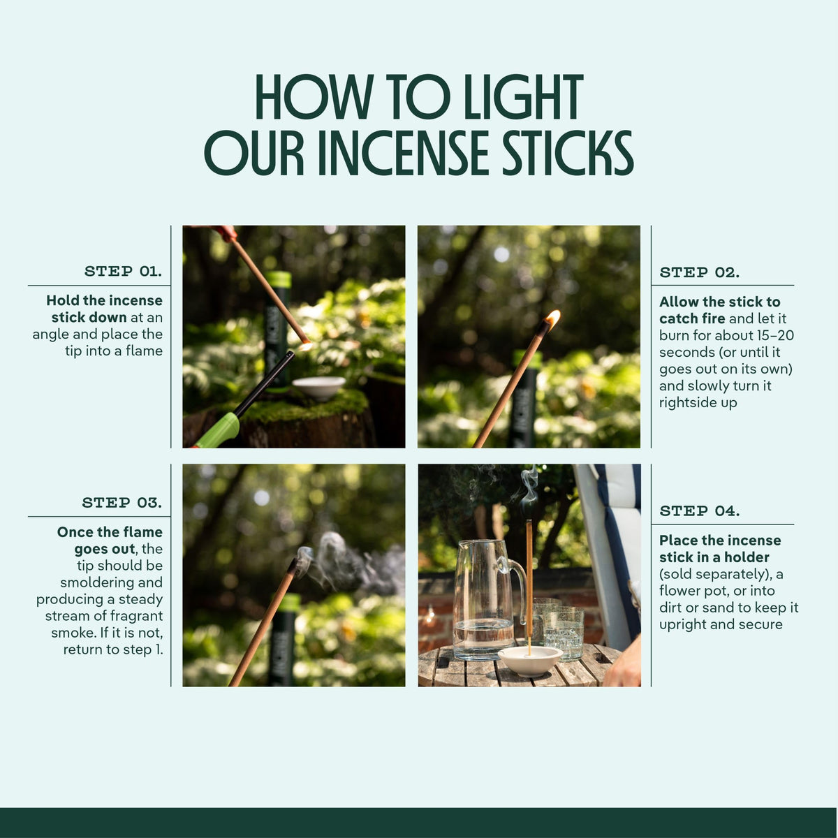 Murphy’s Naturals clean bamboo-core incense sticks with essential oils and no fillers