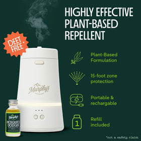 Murphy's Naturals Mosquito Dodger Zone with LED light for ambient outdoor evenings