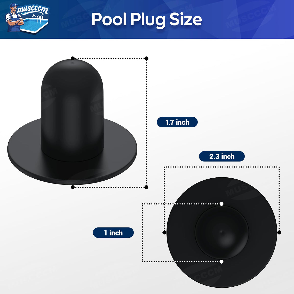 MUSCCCM heavy-duty TPE plug remains flexible in heat and cold for reliable use.