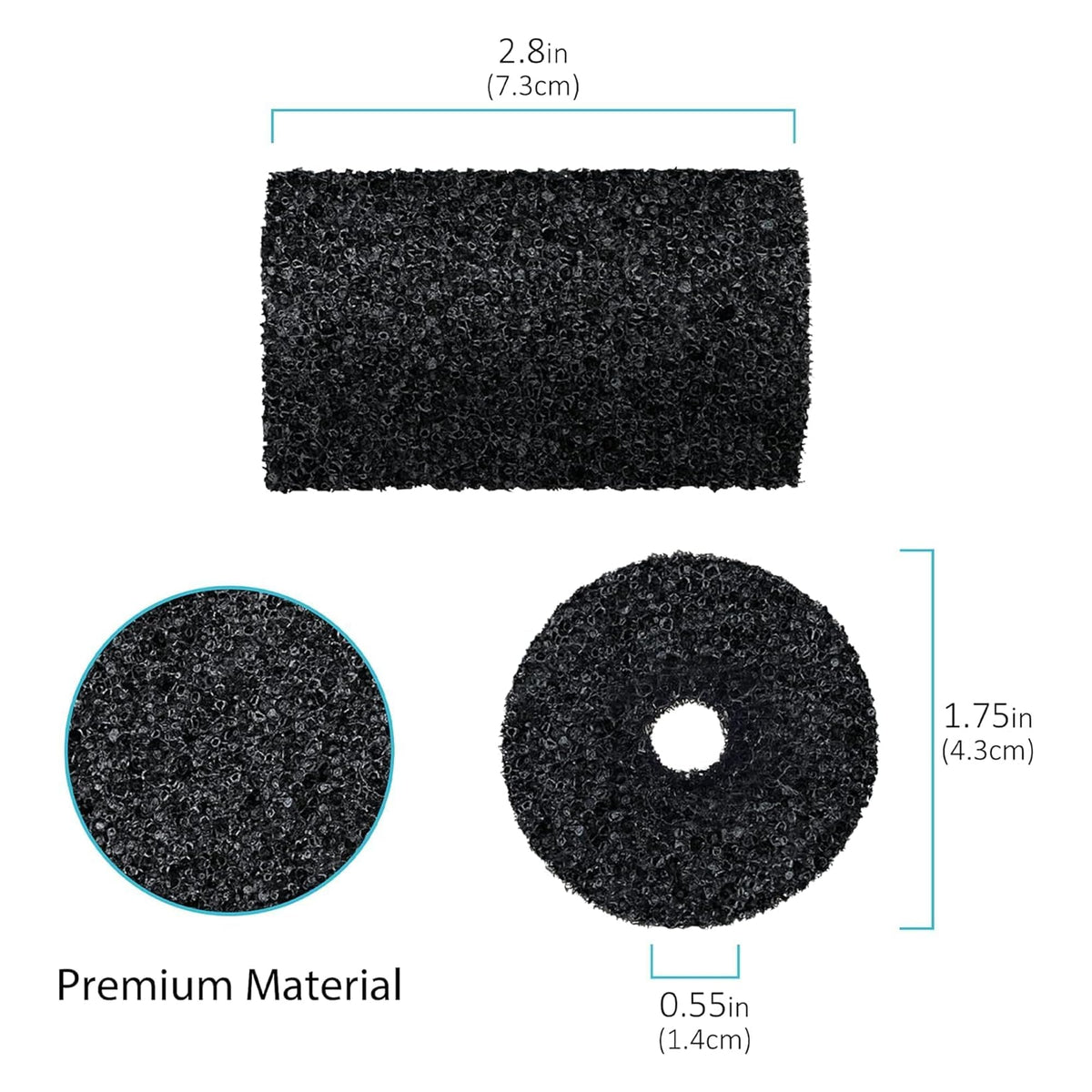 MUSCCCM easy-install scrubber attaches to hose end in minutes