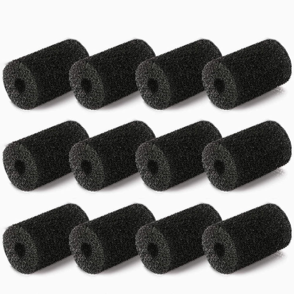 MUSCCCM Polaris 12-pack sweep hose scrubbers for durable pool cleaning.