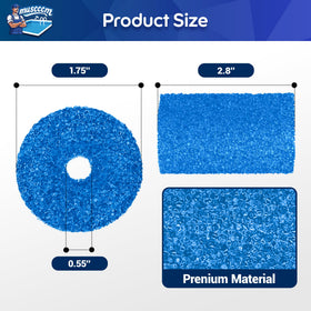 MUSCCCM Polaris tail scrubber blue improves suction and debris flow