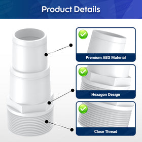 MUSCCCM pvc durability image highlights leak-proof threads for steady water flow.