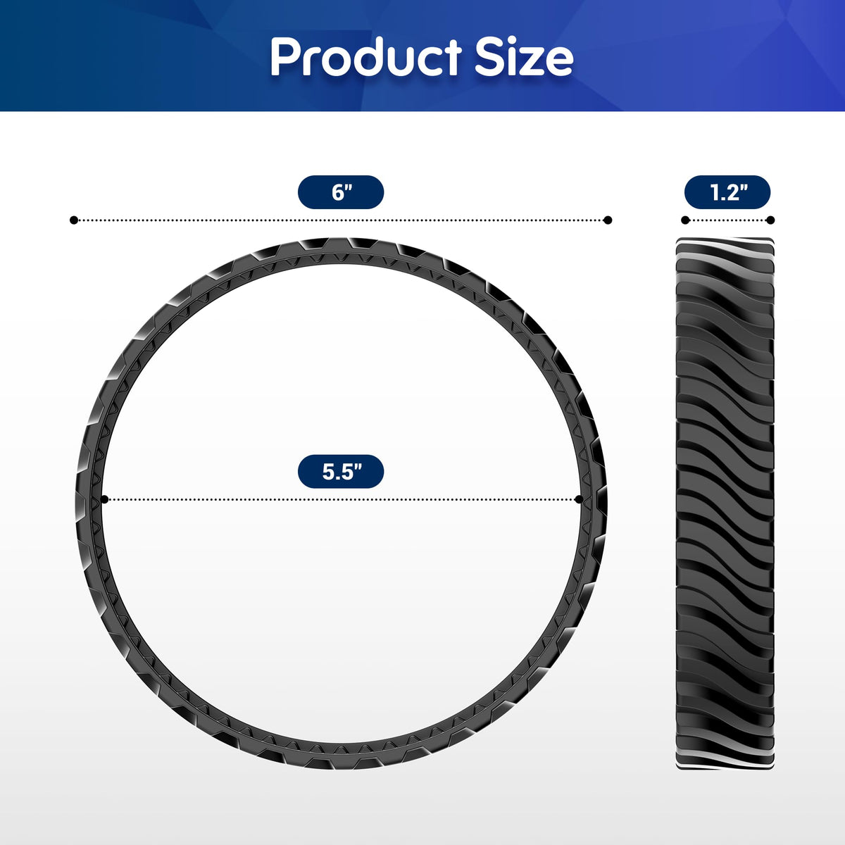 MUSCCCM R0526100 tire track for MX6 Elite boosts cleaning path stability