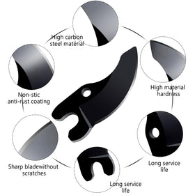 Muscovite blades fit DEWALT 20V MAX pruners for secure replacements.