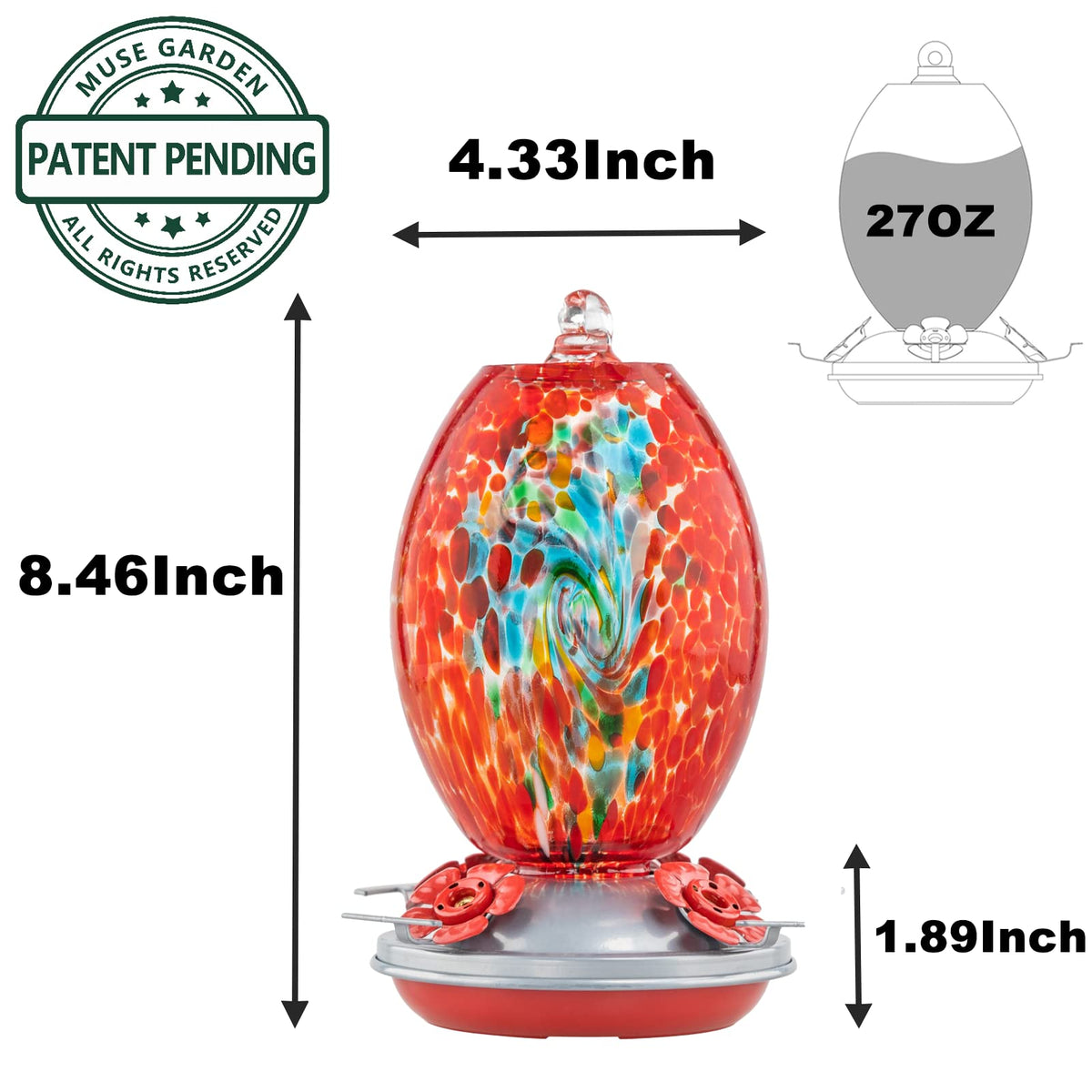 Muse Garden detachable base simplifies cleaning and maintenance