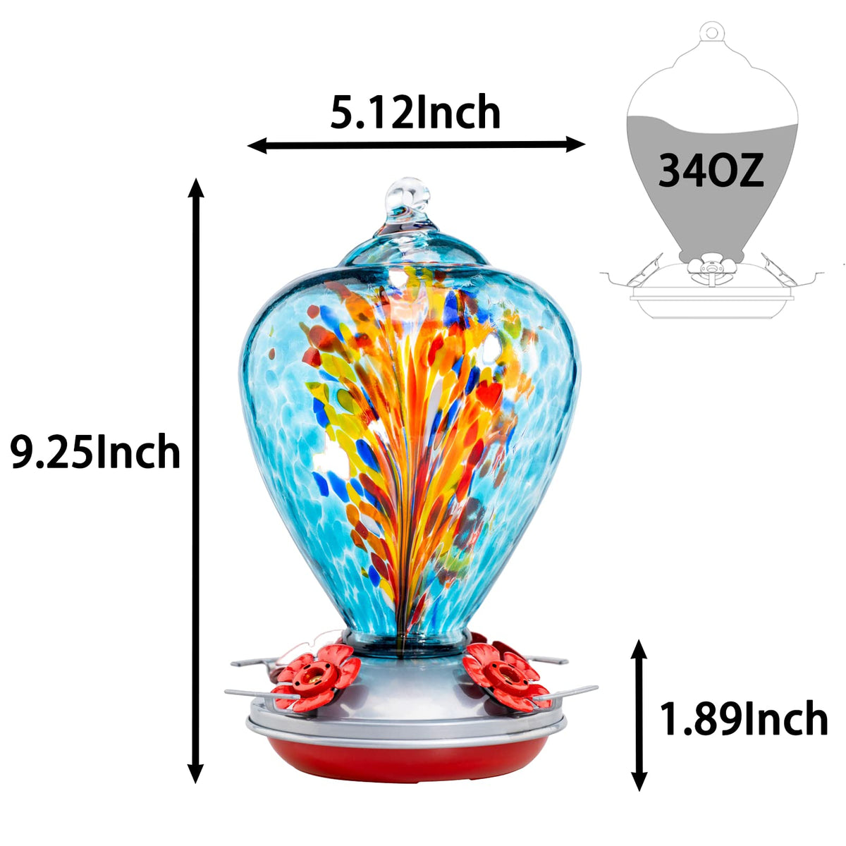 Muse Garden hummingbird feeder recycled materials support eco-friendly landscaping