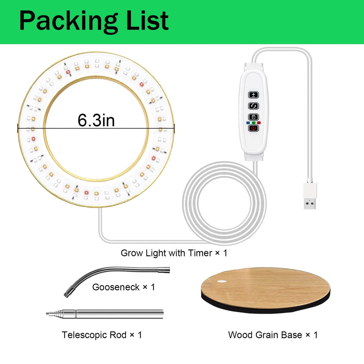 MUSELUCE 10 dimmable levels prevent burn while boosting growth.