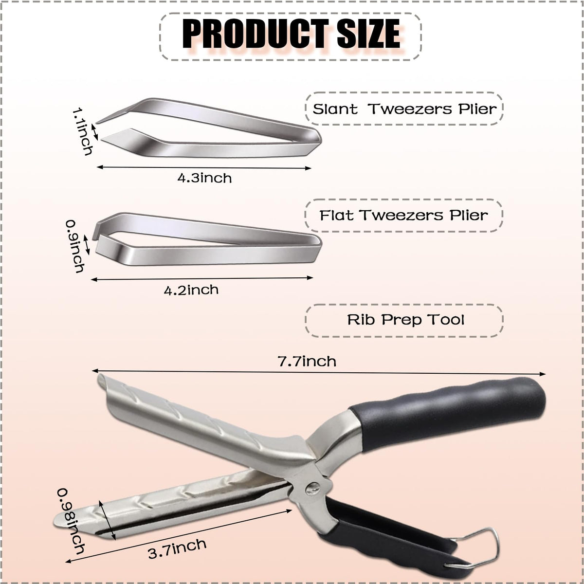 Musibo slant tweezers plier grip helps lift membranes with control