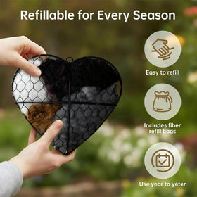 Mustio alpaca-fiber nesting material offers premium softness for birds