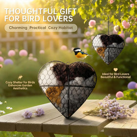 Mustio heart nest decor doubles as a garden accent and gift