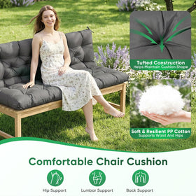 MusyVocay 4.7-inch foam filling provides plush support.