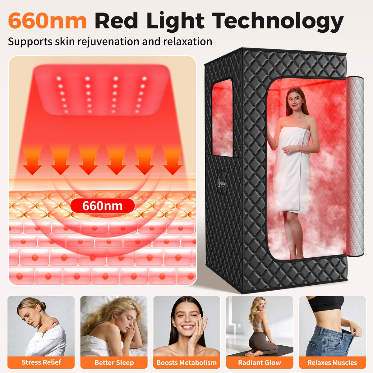 Mutama Sauna Box remote control enables easy heat adjustment.