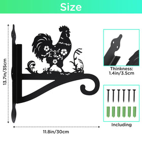 Muuruu chicken decor hanger adds whimsical charm while securely supporting baskets