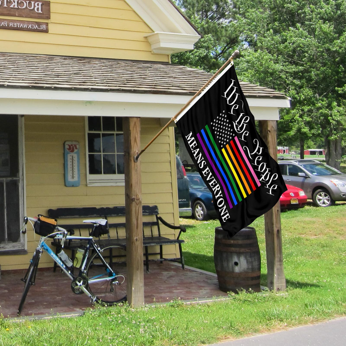 Muwodut pride flag ideal for patios lawns porches balconies outdoor display