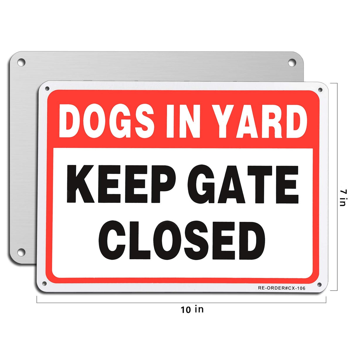 MUXYH 10x7 inch aluminum sign for outdoor use
