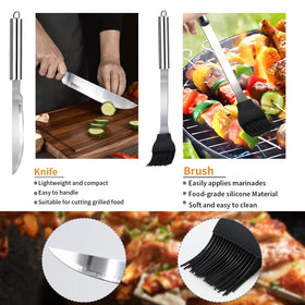 MUYFIO 11-piece silicone basting brush spreads sauces evenly