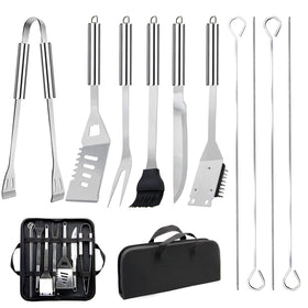 MUYFIO 11-piece BBQ tool set tongs for precise flipping