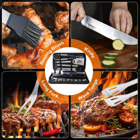 MUYFIO grill gloves providing heat protection during grilling