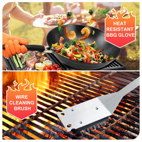 MUYFIO silicone basting brush for even sauce application on meats and veggies
