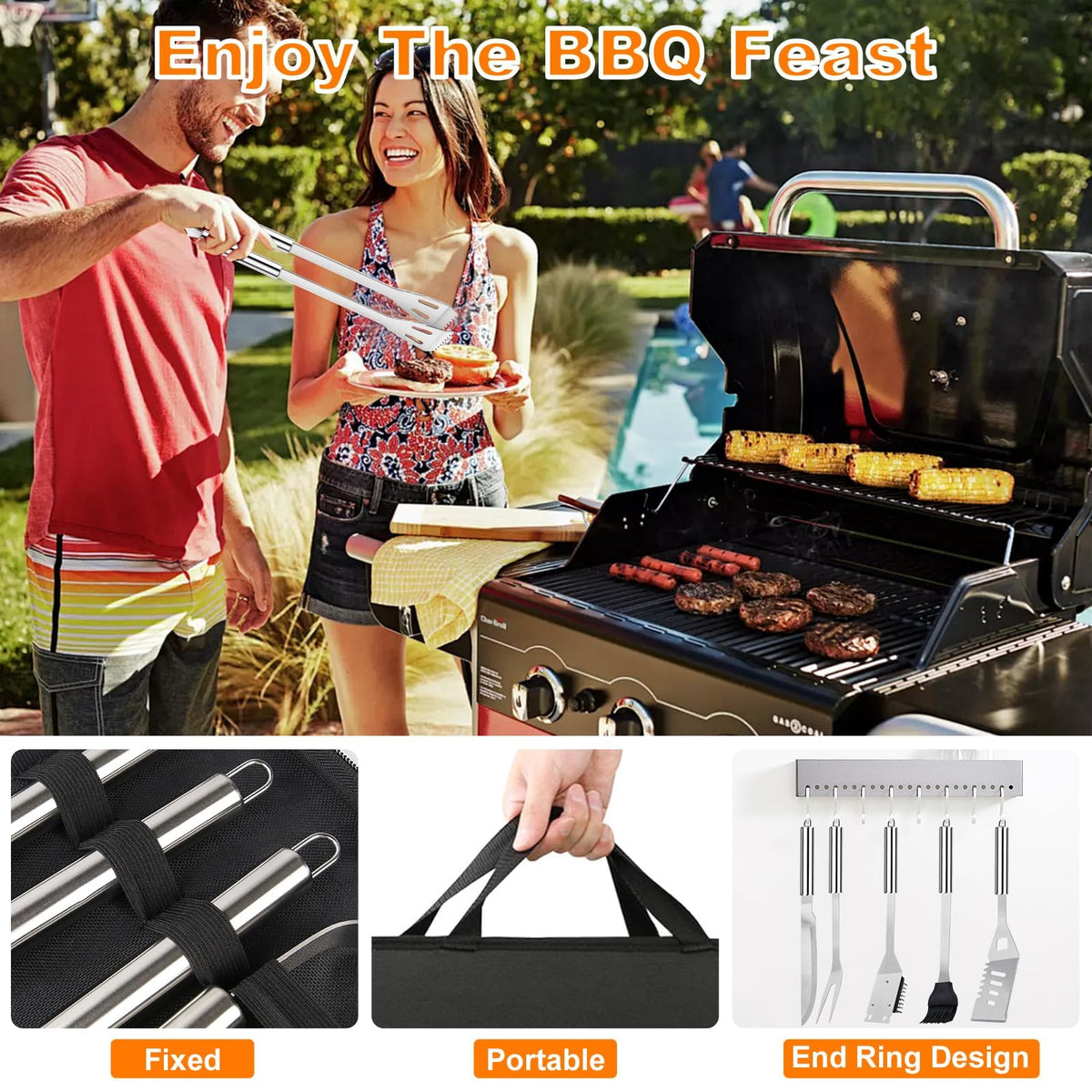 MUYFIO portable storage bag keeps tools organized for camping and travel