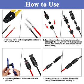 MUYI compatible with 2-5mm2 to 6mm2 PV cables for versatility