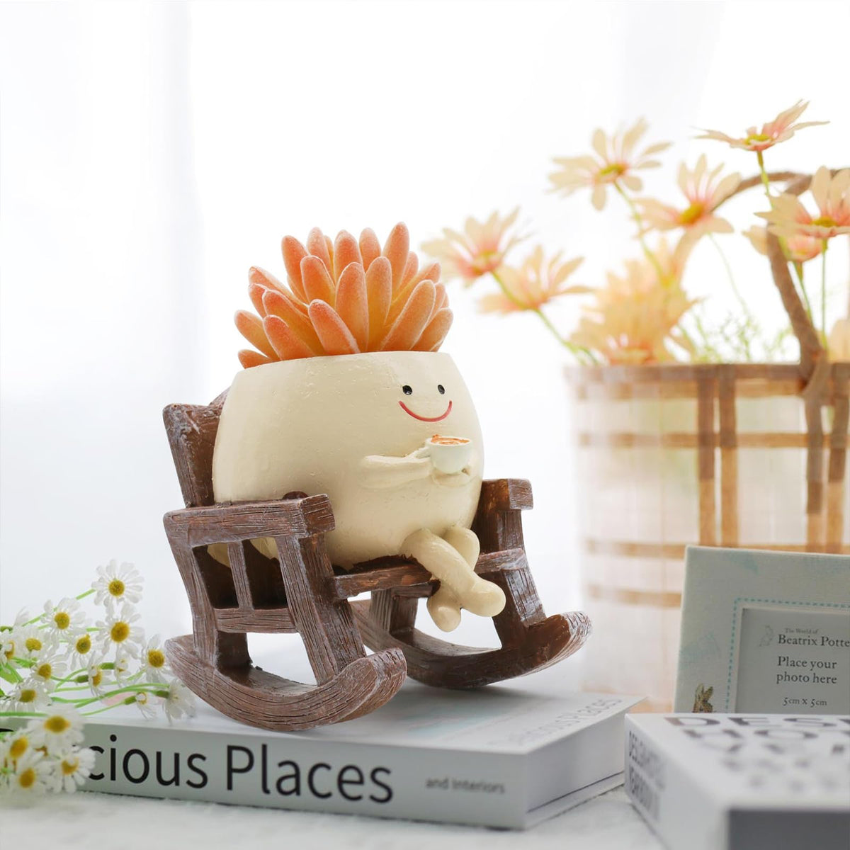 MUZZIOU decorative flower pot enhances home or garden décor.
