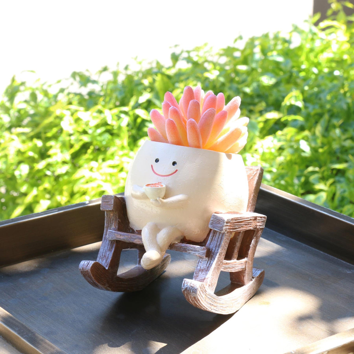 MUZZIOU cute planter adds personality to any plant collection.